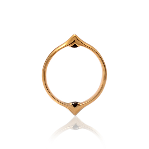 Moro Double Spike Ring